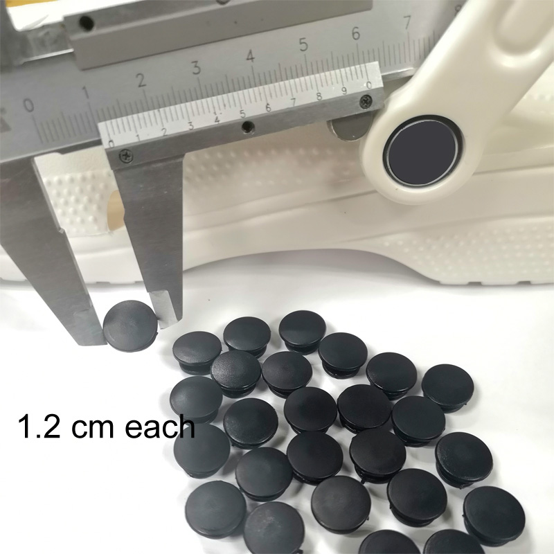 

100pcs plastic button black buckles parts accessories fit for DIY croc sandals shoes shoe Charms 1.2 cm, White;pink