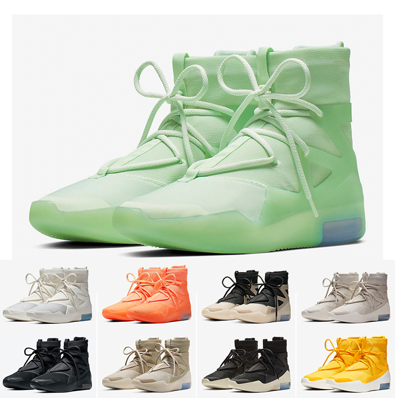 

Top Fashion Fear of God 1 Mens Basketball Shoes Frosted Spruce Triple Black String The Question Oatmeal Orange Pulse Trainers Luxurys Designers Sneakers, 1 triple black 40-46