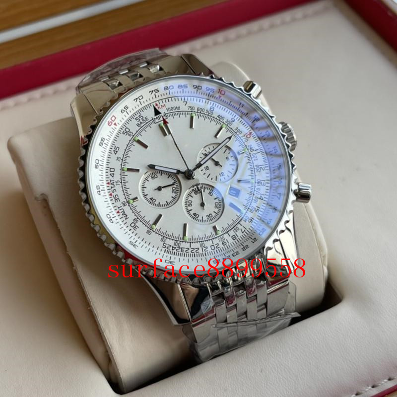 

Brietling luxury mens watches quartz watch designer 42mm waterproof stopwatch man high quality whloesale, Water proof 50m