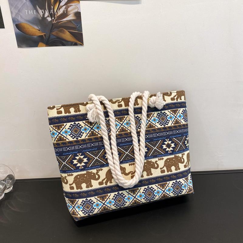 

Evening Bags Fashion Folding Women Big Capacity Handbag Totes Ladies Casual Animal Printing Canvas Beach Shoulder Shopper Bolsa Feminina, Black