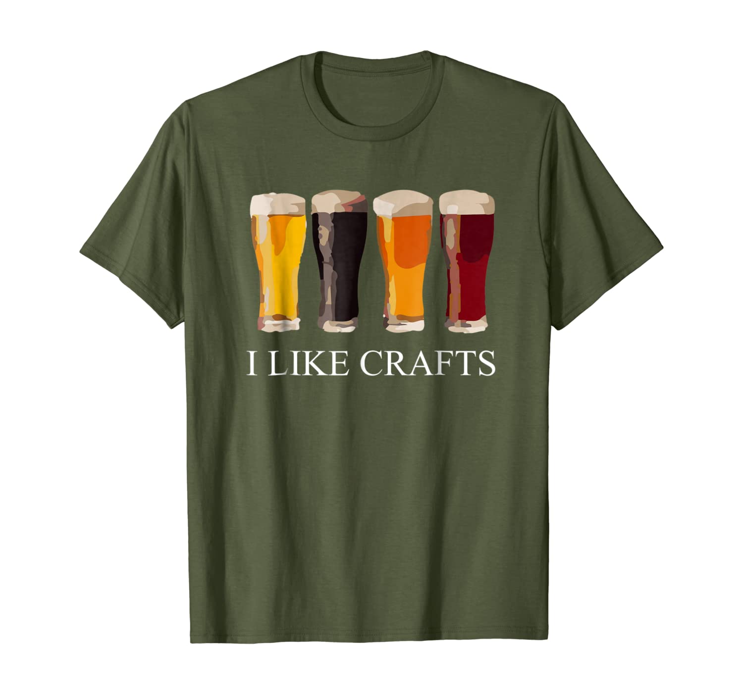 Funny Beer Drinking T-Shirt I Like Crafts-image-703605512