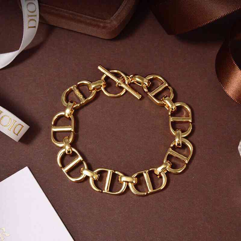 

Bracelet d Family Gold Cd Letter Female Dijia Net Red Small Heavy Industry, Golden;silver
