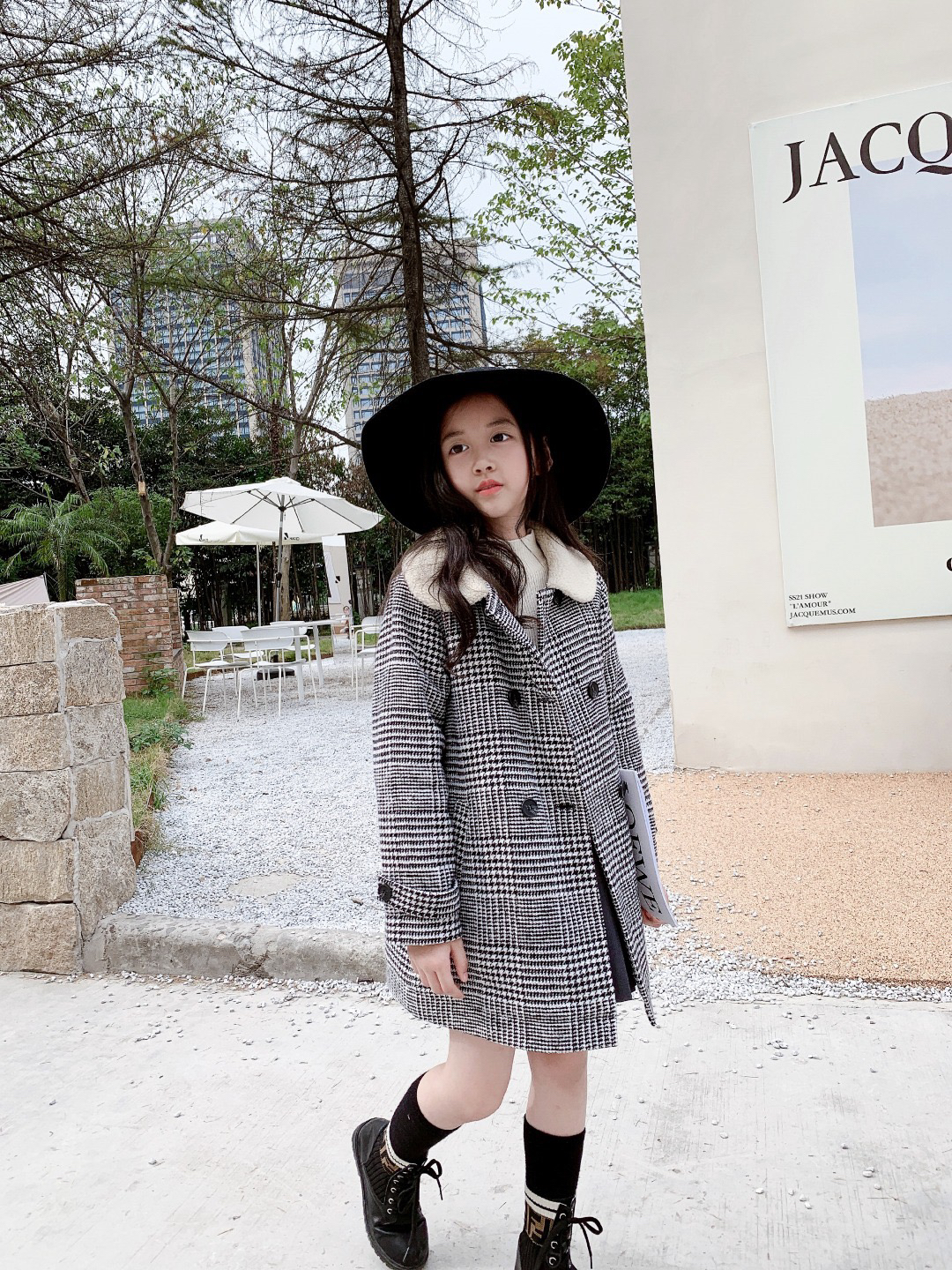 

Autumn Winter Kids Girls Thicken Coat Baby Girls Warm Overcoat Button Outwear Clothes Children Long Jacket, As show