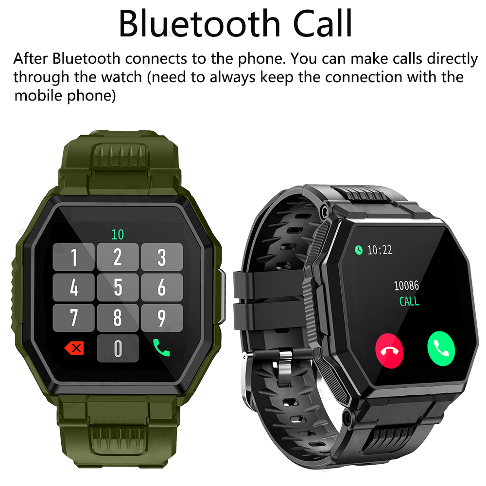 

S_9 Bluetooth Call Smart Watch Men Full Touch Music Control Sports Fitness Tracker Smartwatch Blood Pressure Heart Rateg, Black