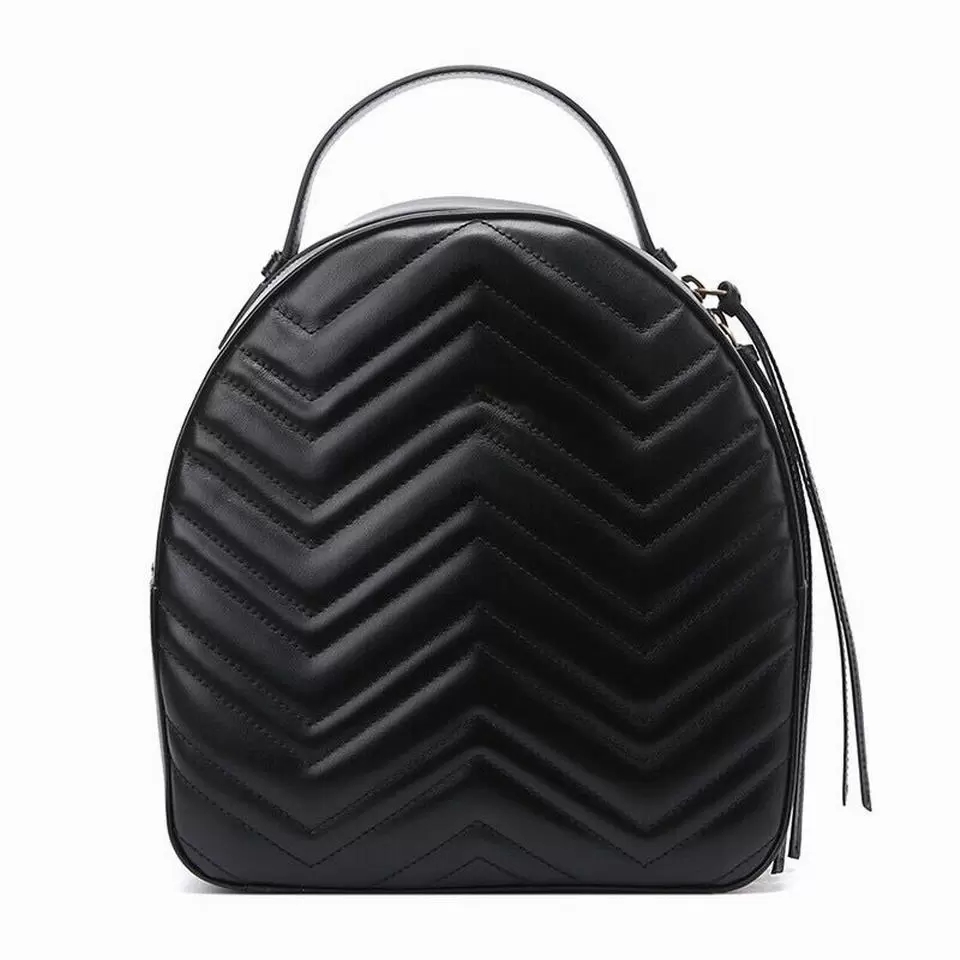 

High Quality Fashion Pu Leather Women Bag Children School Bags Backpack Lady Travel, Black