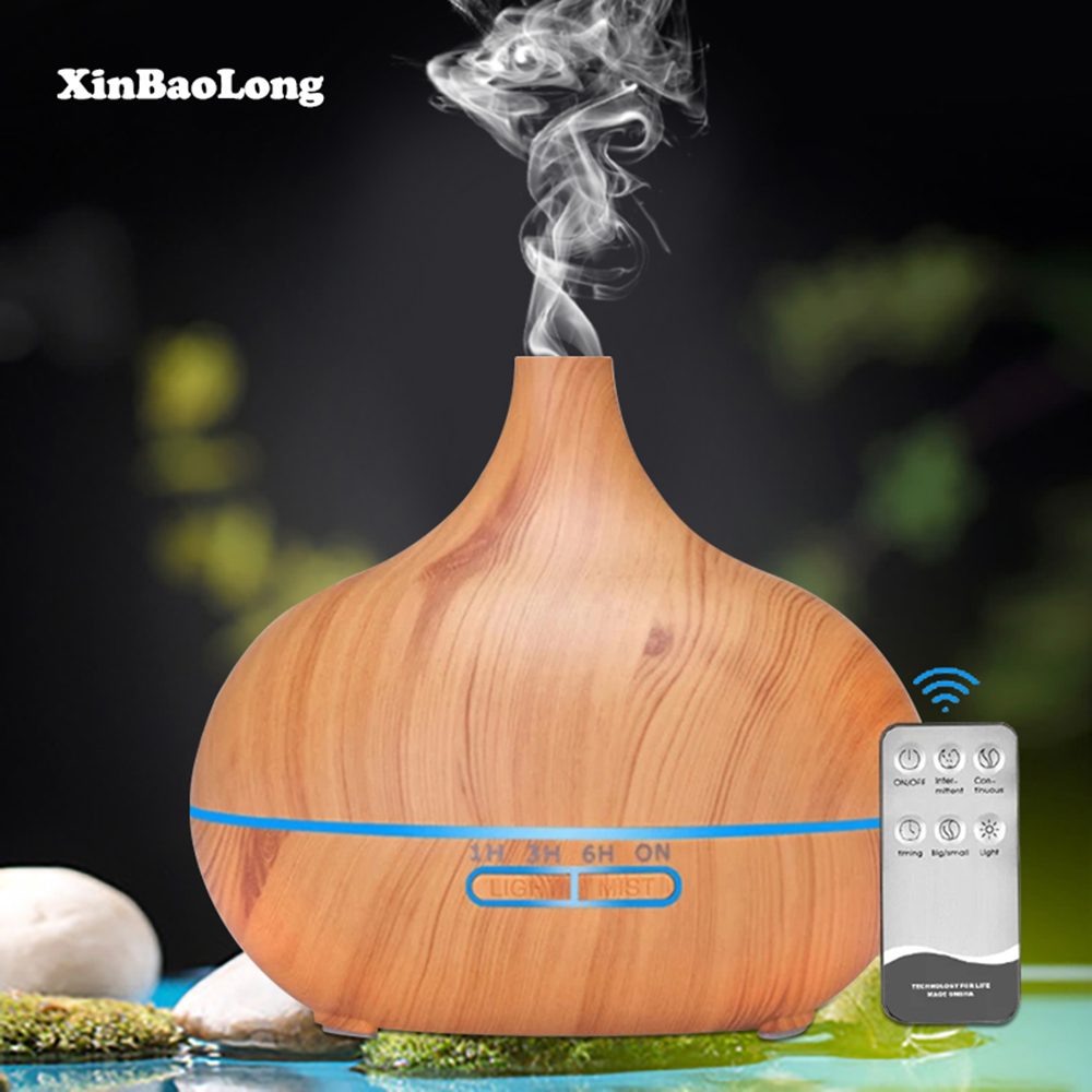 

Essential oil diffuser Electric Aroma Diffuser Air Humidifier Ultrasonic Remote Control Color LED Lamp Mist Maker Home