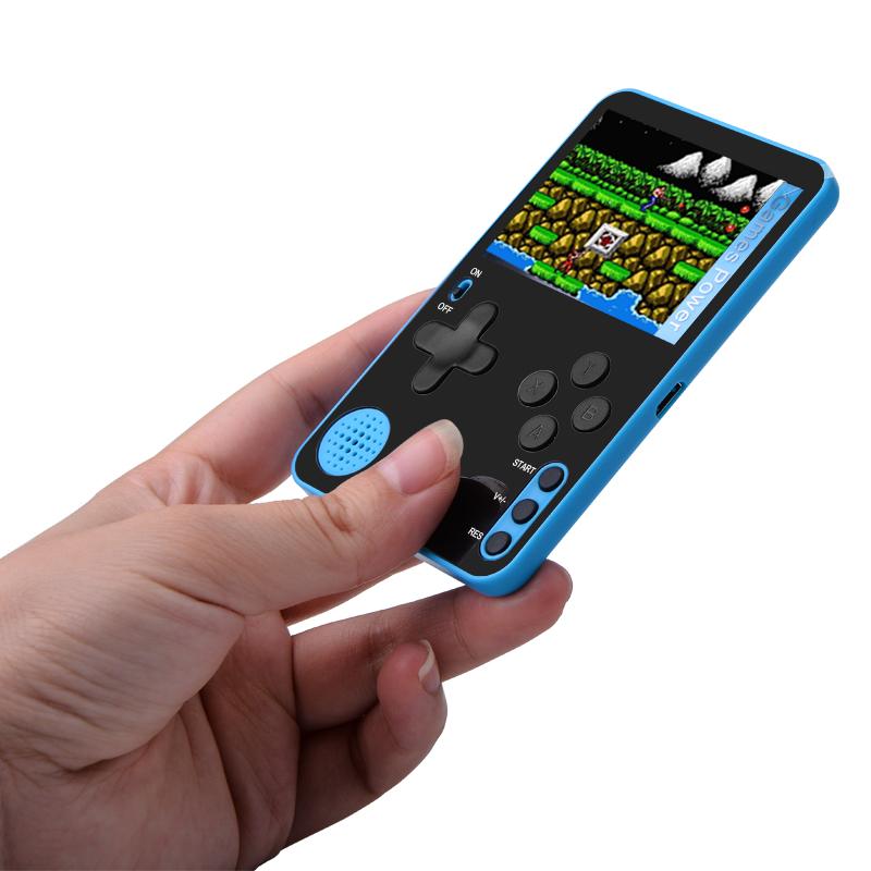 Portable Game Players Ultra Thin Handheld Video Console Mini FC Card Nostalgic Pocket Player Built-in 500 Games Retro Gaming-image-730576119