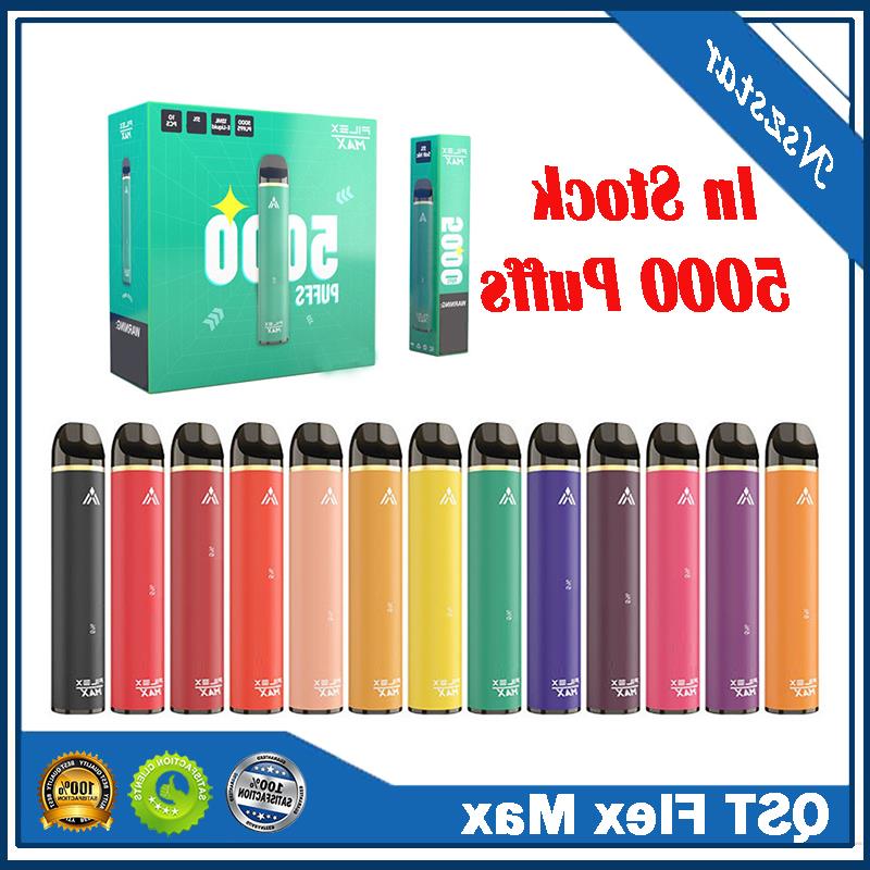 

QST Flex Max Stick Device VAPOR 5000 Prefilled Kit Plus Vape Pods Puffs Disposable 12ml Bar Genuine 100% Pen Epcwx