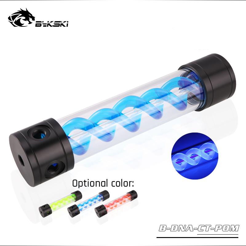 

Fans & Coolings Bykski B-DNA-CT-POM, 50mm T -T Cylindrical Reservoirs, 180/260mm Black POM Cover, Water Cooling Tanks