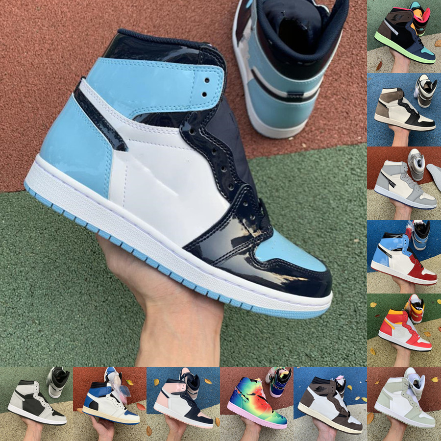 

Jumpman University Blue 1 1s High Basketball Shoes Mens Women Candy Crimson Tint Bred Patent Unc Pollen Hyper Royal DARK MOCHA Chicago Trainer Sneakers, Rookie of the year