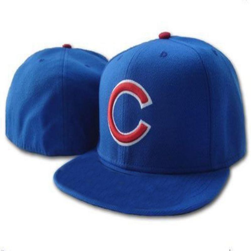

Cubs C letter Baseball caps brand newest men women Gorras Hip Hop Casquette Flat Fitted Hats, Blue;gray