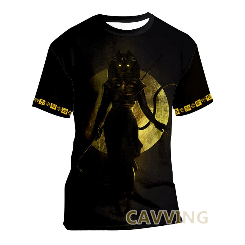 

Men's T-Shirts CAVVING 3D Printed God Eye Of Egypt Pharaoh Anubis Ancient Casual Harajuku Styles Tops Clothing For Men/women 02, White;black