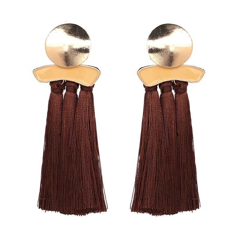 

Dangle & Chandelier Fashion Statement Tassel Drop Earrings For Women Wedding Boho Fringed Earring 2021