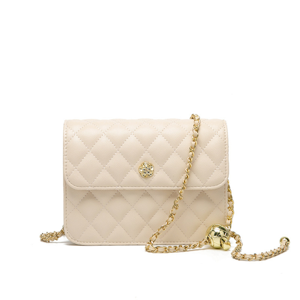 

HBP Fashion Hong Kong small bag caviar mountain Camellia women's 2021 new fashion fragrance chain Single Shoulder Messenge, Black large