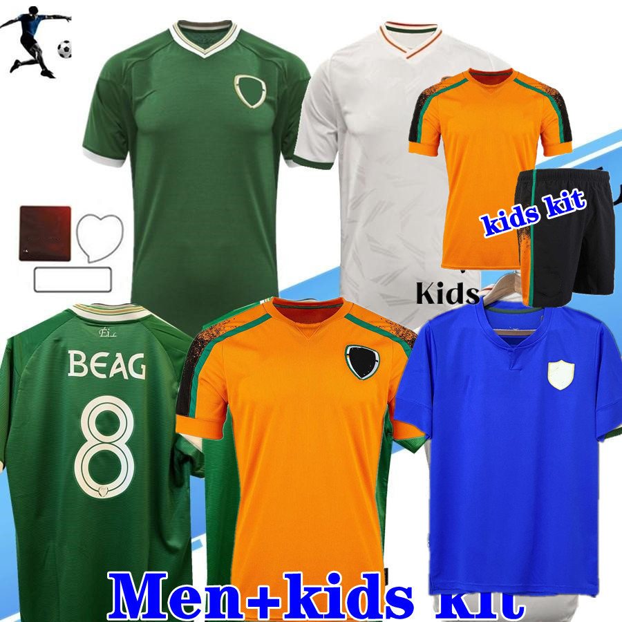 

size S-4XL 2022 2023 DUFFY BRADY S.LONG IRE LAnd World Cup Soccer Jerseys home away 22 23 National team Ire man football shirt kids kit, Away+patch