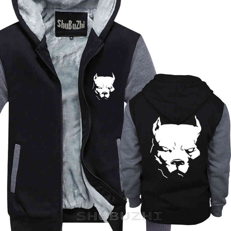 

Men's Hoodies & Sweatshirts male funny present PITBULL American Pit Bull Spiked Dog Collar Mens warm coat Men thick jacket Print Cotton sbz5188 5M84, Extra not product