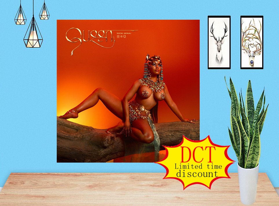 Nicki Minaj Queen Album Poster Music Cover silk Art Print 000-image-699193626
