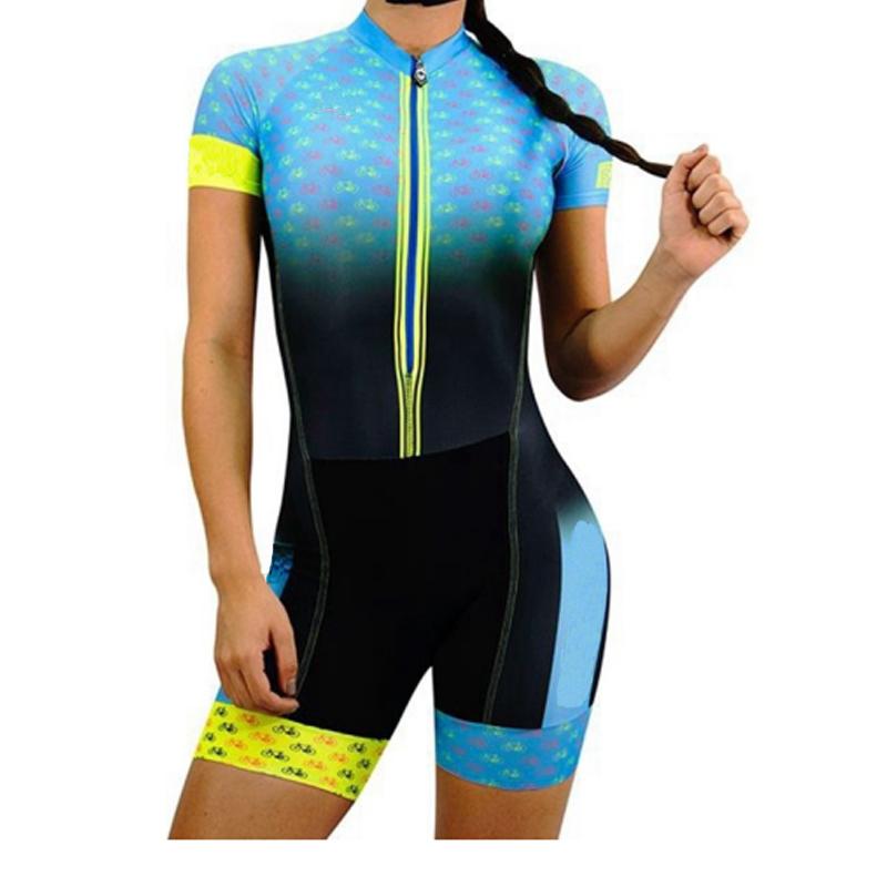 

Racing Sets KafiStore Jacket Women's Cycling Clothing Kaffit Accessories Triathlon Jumpsuit Monkey Pink Female Skinsuit Macaroni, 1109