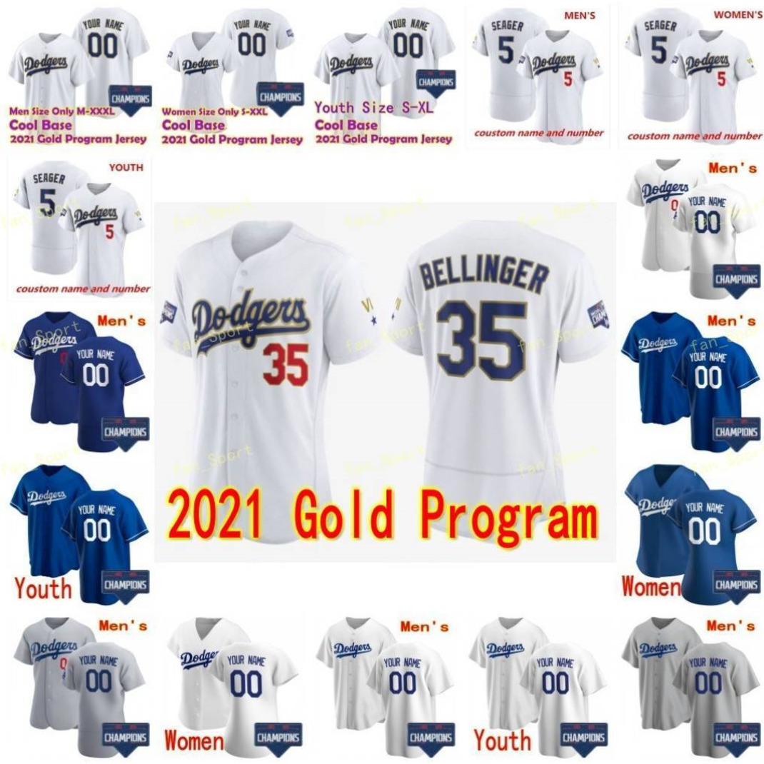 

2021 Gold Program Dodgers Jersey 46 Corey Knebel 16 Will Smith 3 Chris Taylor 74 Kenley Jansen 45 Matt Beaty Baseball Custom Men Women Youth, Blue;black