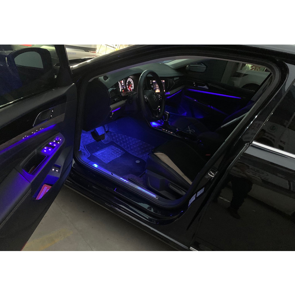 

For VW-Passat B8 2014-2021 30 color ambient light upgrade whole auto lamp Door LED source Mul-ti color breathing mode Neon Atmosphere Car Accessories