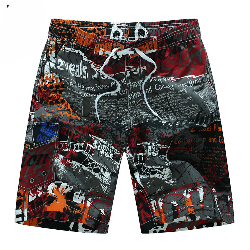 

Summer Style 2021 Men Shorts Beach Short Breathable Quick Dry Loose Casual Hawaii Printing Man Plus Size 6XL, As picture