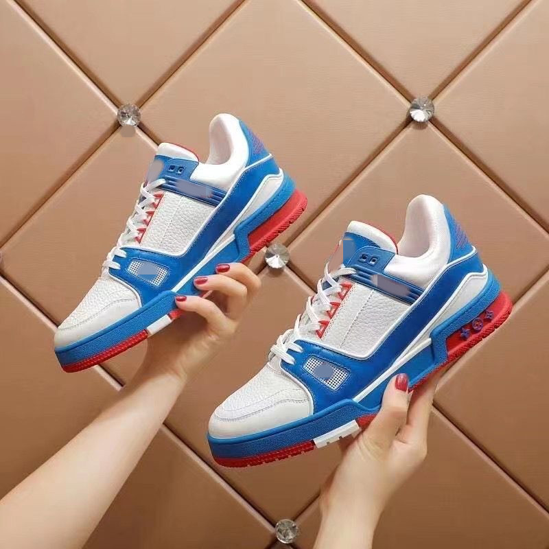 

Designer Fashion Trainer sneaker intage Casual Shoes Virgils alligator-embossed black Grey Brown White Green calf leather French Ablohs Mens Shoe mkhg0006