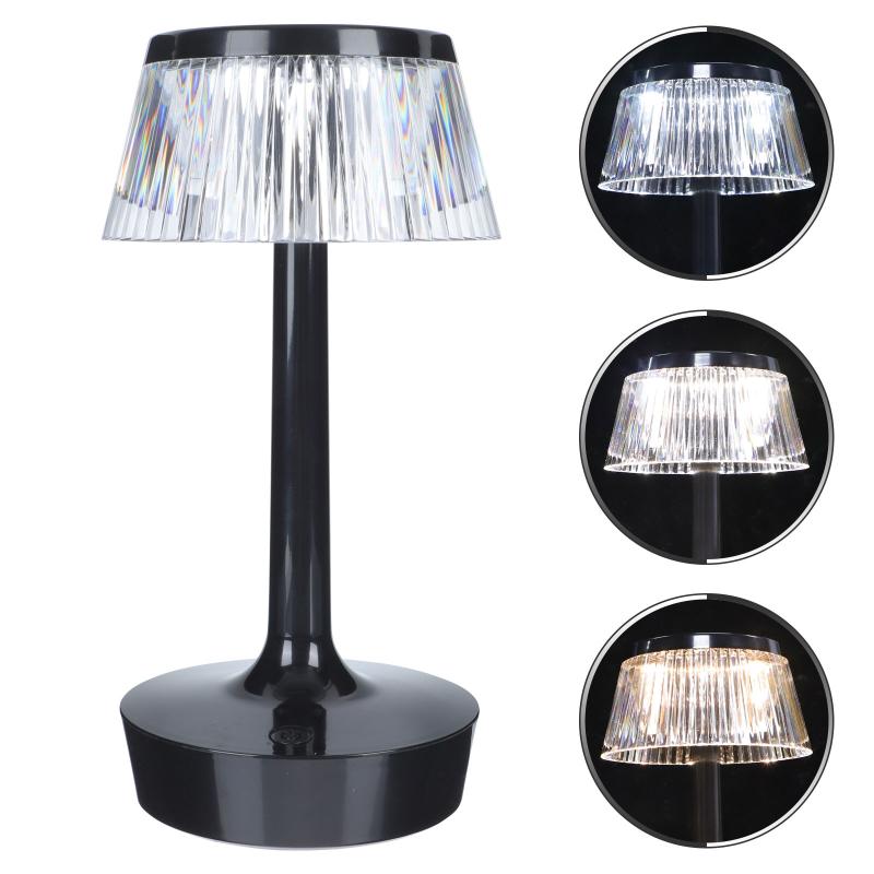 

Night Lights 1Pc Durable Energy-saving Desktop Lamp USB Charging Safe Table Black