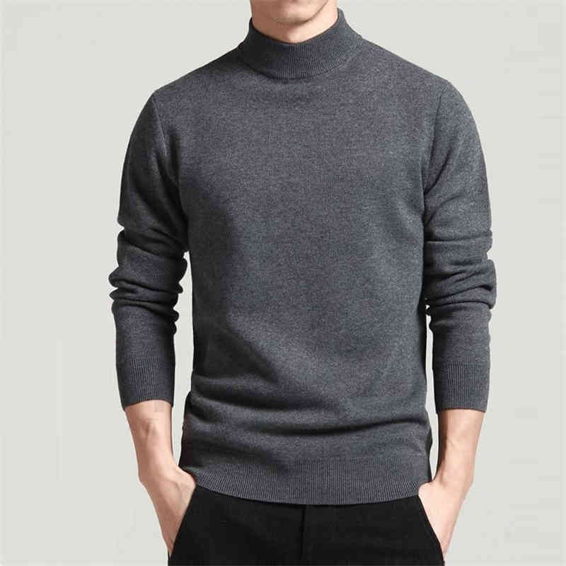

men sweater solid pullovers mock neck spring and autumn wear thin fashion undershirt size  to 4xl, White;black