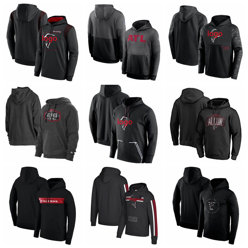 Atlanta„Falcons„Men Sweatshirt Women Youth 2020 Salute to Service Sideline Therma Performance Pullover Football Hoodie