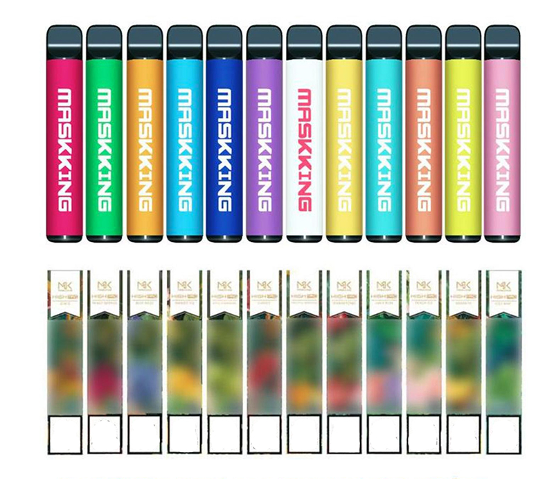 

Maskking High Pro Disposable E Cigarette Device Russia/USA Version 1000puffs 600mAh 3.5ml Cartridges PK Air Bar Lux BANG XXL
