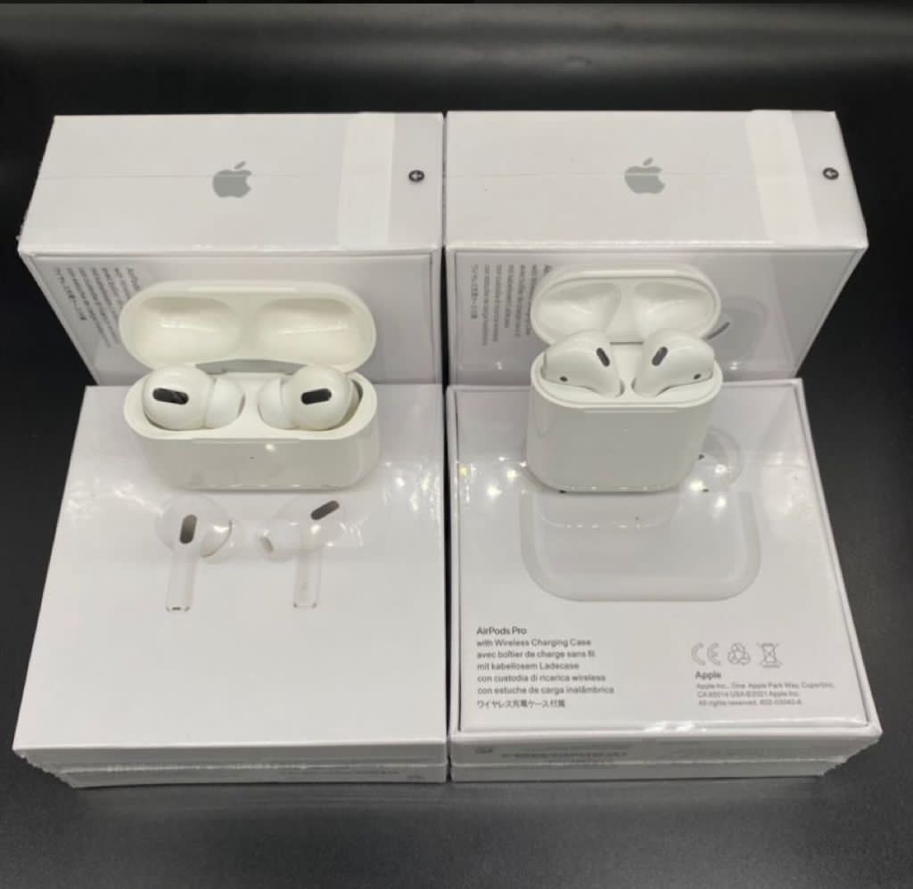 

Original 1:1 Apple AirPods Pro Air Gen 3 Air Pods Cases H1 Chip Transparency Earphones Wireless Charging Bluetooth Headphones AP3 Pro AP2 Earbuds 2nd Generation, White