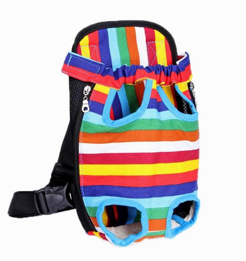 

Dog Car Seat Covers Selling Multi Solid Color And Stripped Shoulder Backpack For Dogs Cats Carrier Outdoor Traveling Pet Adjustable