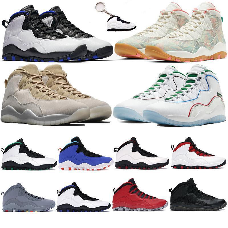 

mens 10 10s basketball shoes Drake OVO white Seattle Chicago steel sneakers tinker wing stylist sports trainers, 33