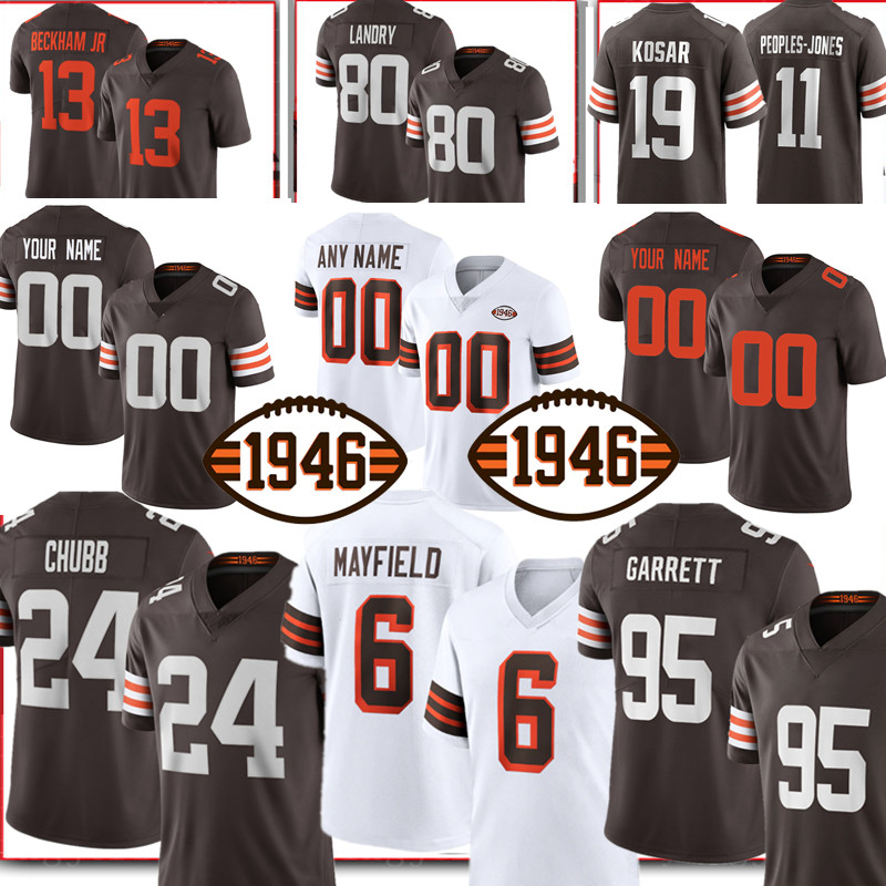 

Clevelands Custom Any name Brown Jersey 24 Nick Chubb 6 Baker Mayfield 95 Myles Garrett Jerseys Jarvis Landry Odell Beckham Jr. Owusu-Koramoah Denzel Ward Bernie Kosar, 2021 men {s-xxxl}