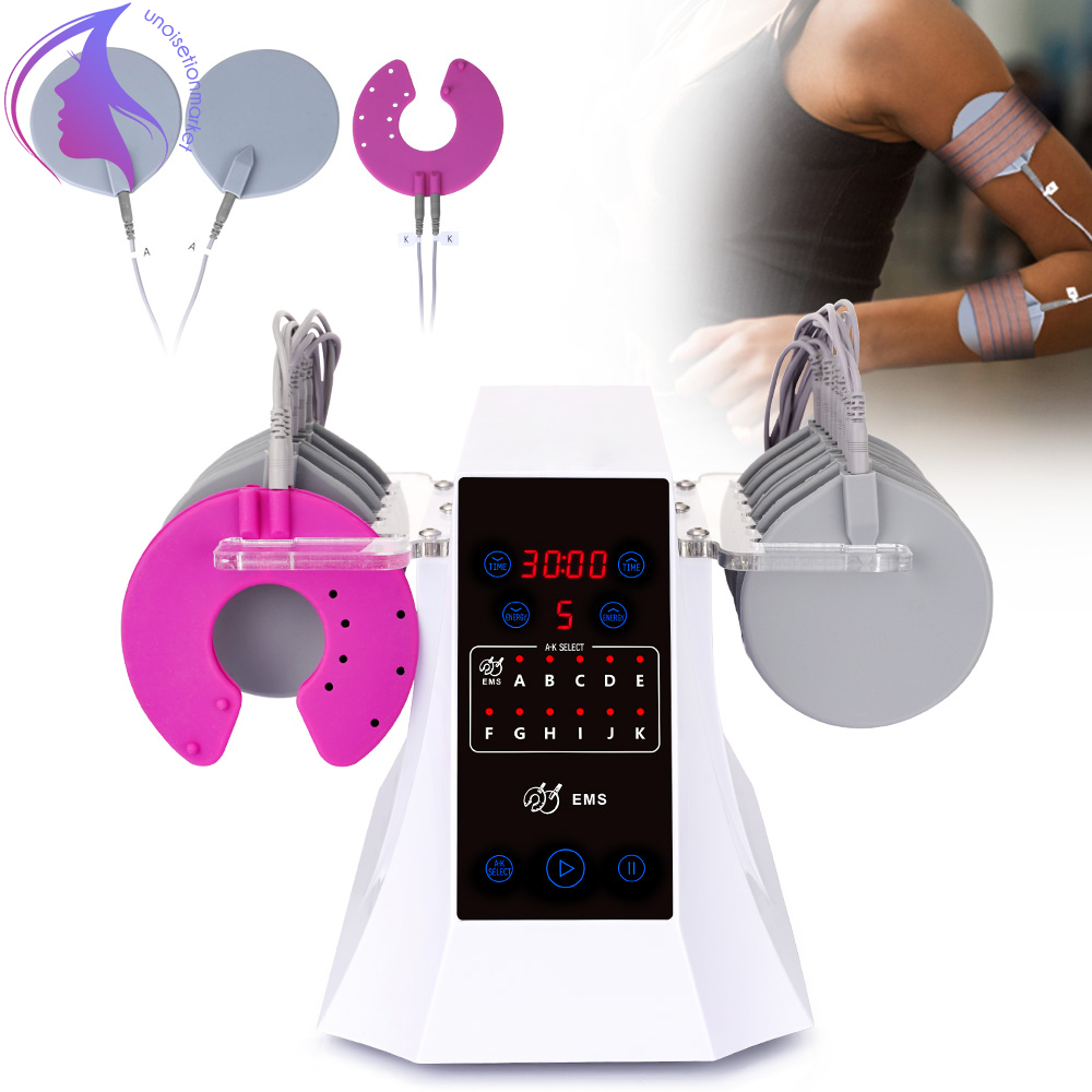 

Electro Slimming Machine Microcurrent Stimulation Body Building EMS Pads Massage Muscle Relax