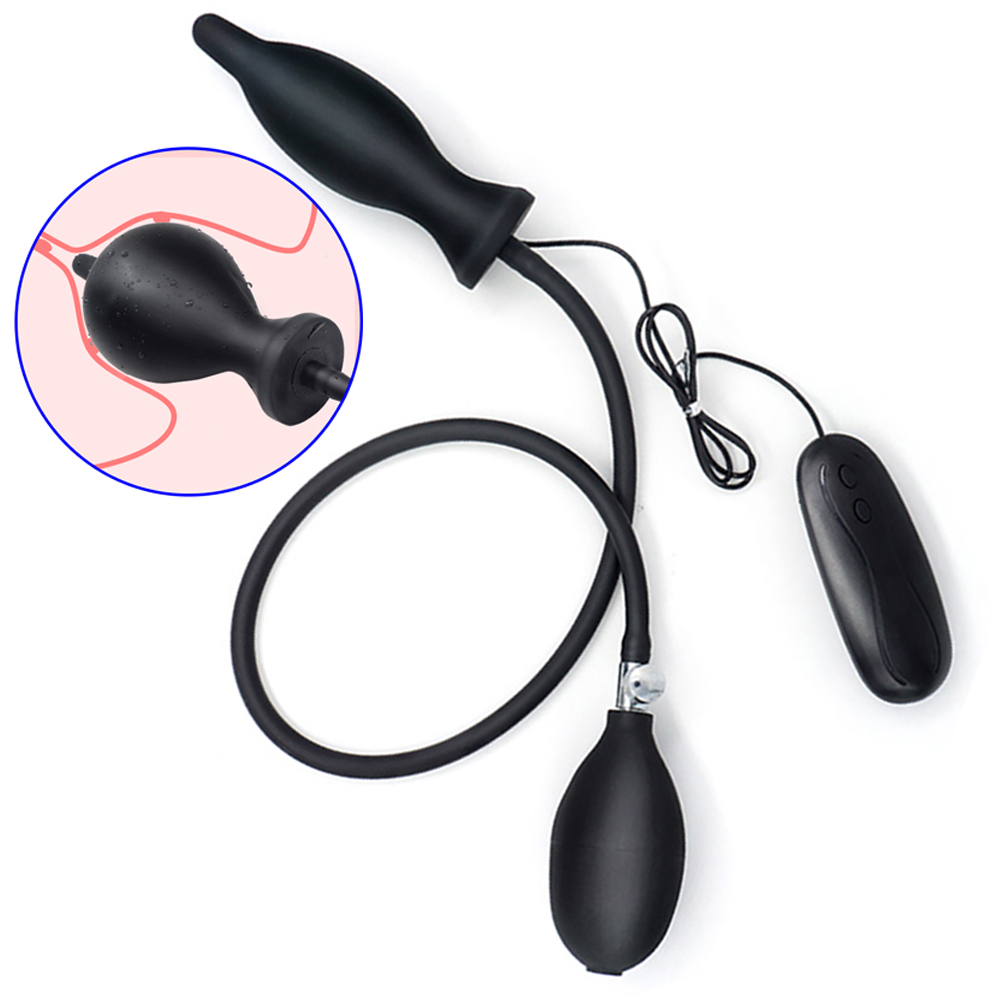 

Silicone Expand Inflatable Vibrating Plug Body-Safe Medical Grade Waterproof Butt Care Massager for Beginners and Advanced Users