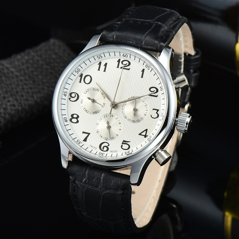 

Automatic movement mechanical watch for men all dial work clear back mens watches stainless steel strap functional wristwatch auto date clock montre de luxe