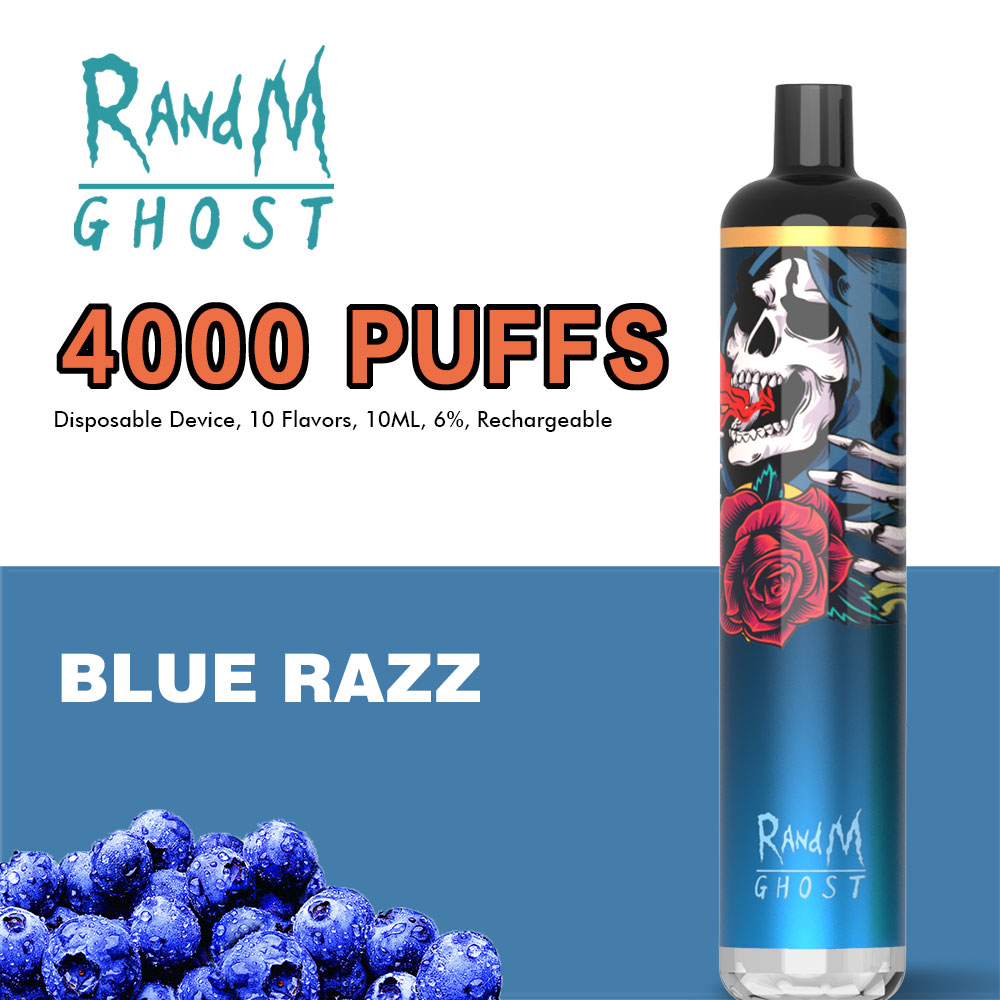 

Original RandM Dazzle Ghost 4000 Puffs Disposable E Cigarette Disposable E-Cigarette Vapes Electronic Atomizer 10 Flavors