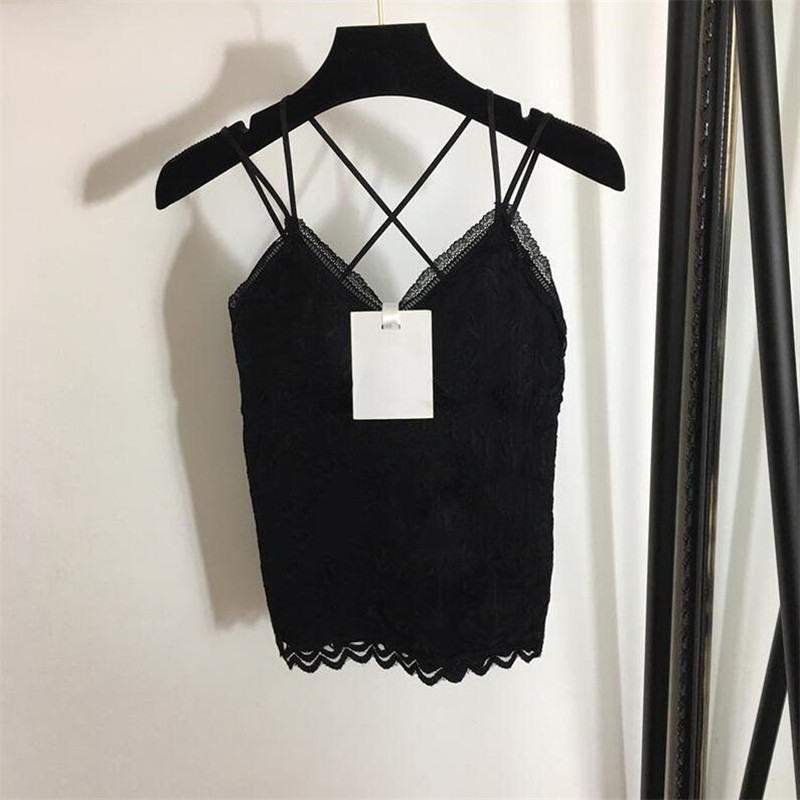 

Winter Thicken Women Bustiers Vests Sexy Lace Jacquard Strap Vest 3 Colors Soft Touch Female Brand Corsets, Black;white