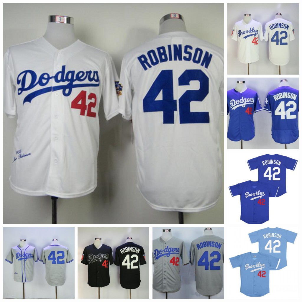 

42 Jackie Robinson Jersey Brooklyn 34 Fernando Valenzuela 1955 1963 Vintage Baseball Jerseys Cooll Breathable Size S-3XL, As pic