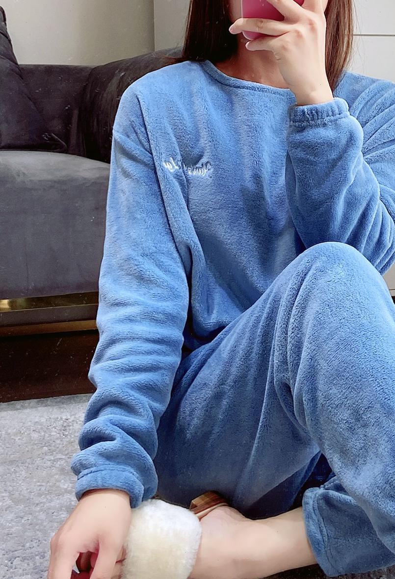 

long johns womens tracksuits women thick warm pajama sets two pieces velvet tharmel underwear for winter, Gray