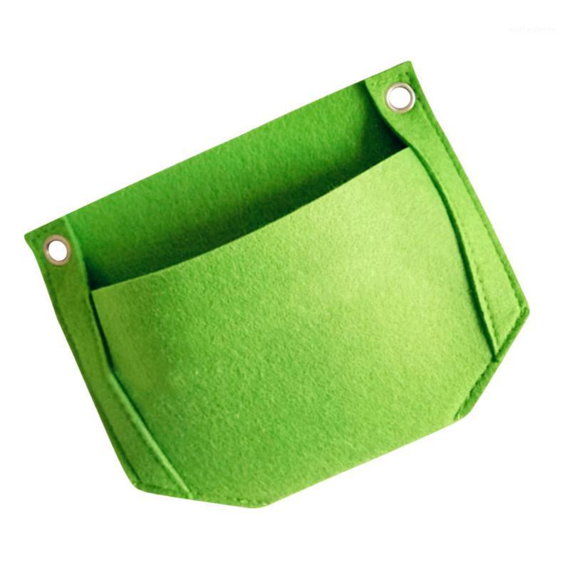 

Planters & Pots 5PC Felt Storage Bags Small Fresh Wall Hanging Three-dimensional Beauty Portable Planting (Green)