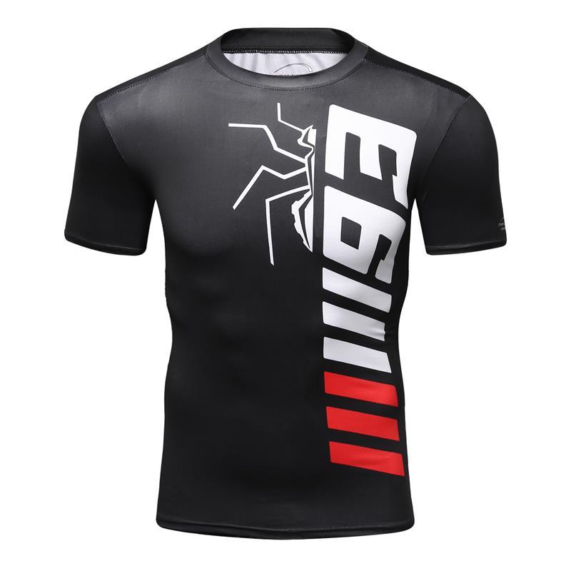 

Men's T-Shirts Men T-shirt 3D Printing Ant Pattern Novel And Simple, Elastic Compression Quick-drying Fitness Bodybuilding Shirt Camisetas, White;black