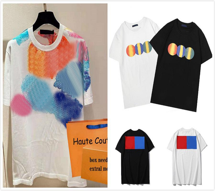 

Men' Summer t shirt Printing Tees Boy' Fashion Street Tee Mens Casual Breathable T-shirt Crew Neck Letter Tops High Quality T-shirts, Freight dhl