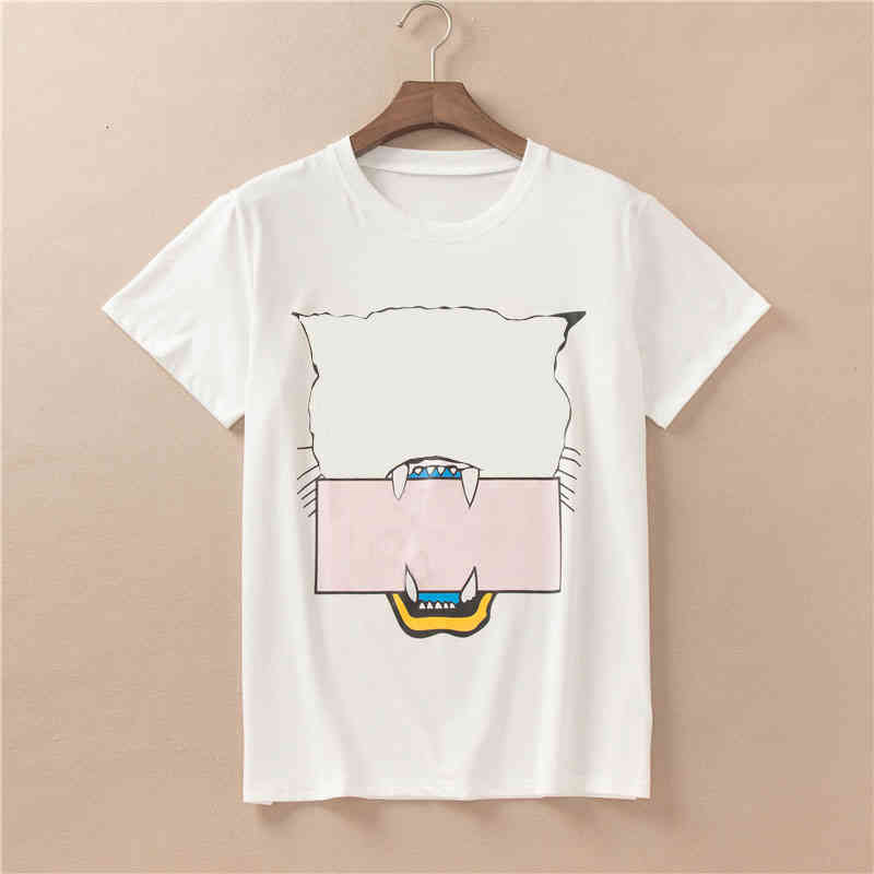 

Women' T-Shirt Printed  Latest Fashion Summer Woman Desing Own Creative  Style ee RUYM, Creamy white
