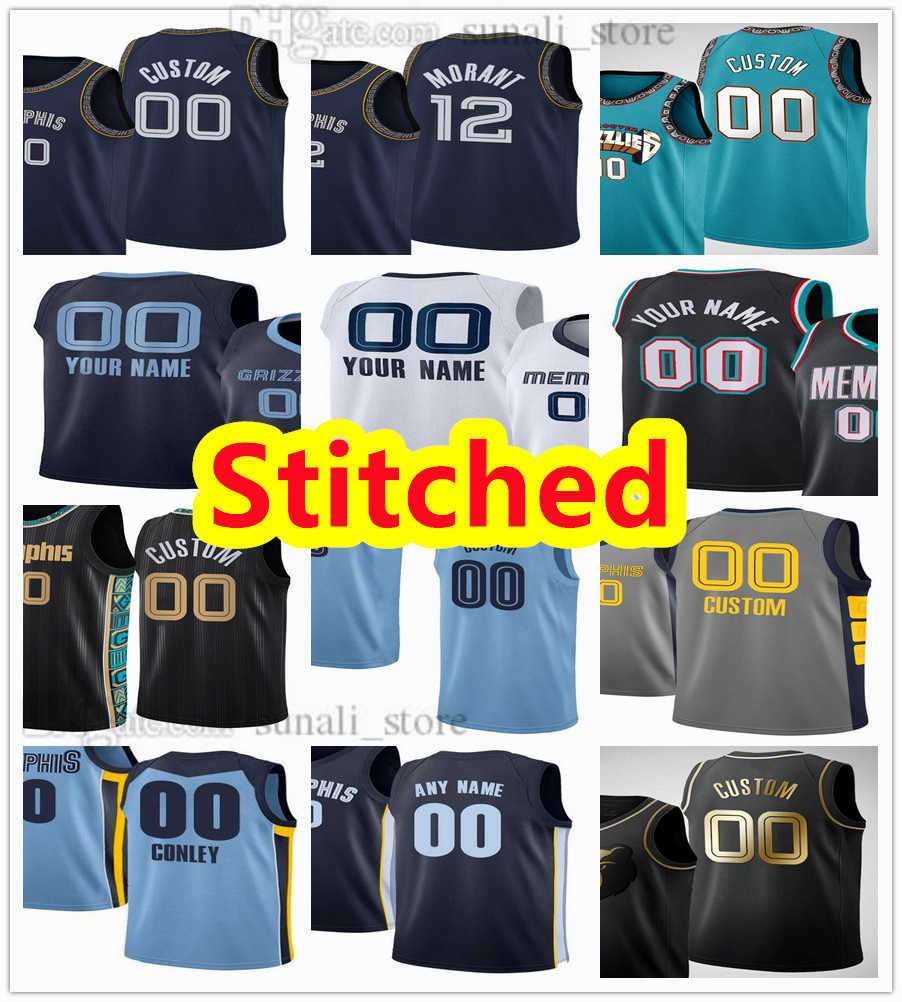 

100% Stitched Basketball Jerseys Steven 4 Adams Desmond 22 Bane De'Anthony 0 Melton Kyle 1 Anderson Ja 12 Morant Tyus 21 Jones Jaren 13, Black;red