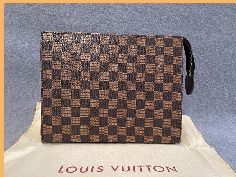 

High Quality Newest Hand bag Travel Toiletry Pouch Protection Makeup Clutch Women Leather Waterproof Cosmetic Bags LVLouisVitton YSLVUTTON 44, 4-black plaid