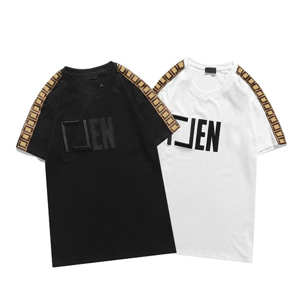 

2021 T Shirt for Men Summer mens Fashion Tide Shirts Letter Print Casual Women Crew Neck Sale Size, White;black