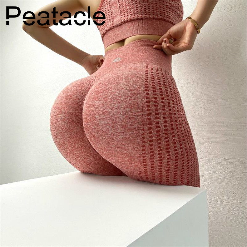 

Peatacle High Waist Fitness Leggings Women Quick Dry Running Sports Tights Yoga Pants Workout Running Gym Clothing Stretchy, Gray