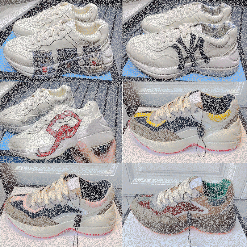 

2021 Designer Casual Shoes Rhyton Sneaker Beige Men Trainers Vintage Luxury Chaussures Ladies Shoe Designers Sneakers with box size 35-45 01Bn#, Black